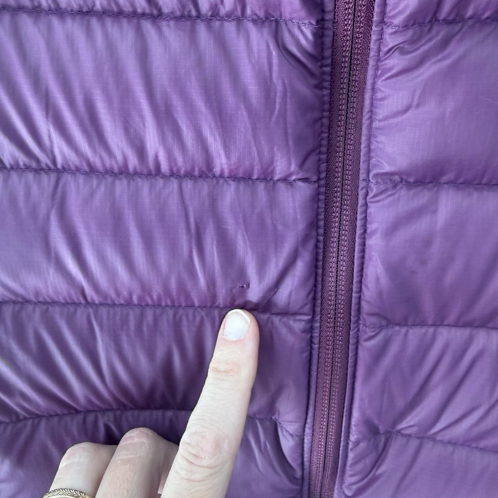Patagonia Womens Down Sweater Puffer Vest Small Night Plum Purple Red Packable - Picture 4 of 9